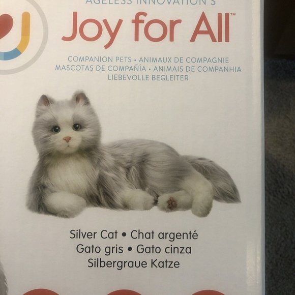Ageless Innovation Joy For All Companion Pets, Silver Cat, Battery Powered, NEW - Picture 7 of 8